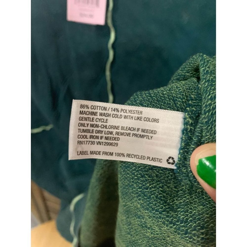 NWT Wild Fable Womens Comfy Hooded Top Size Small Green - Picture 4 of 4